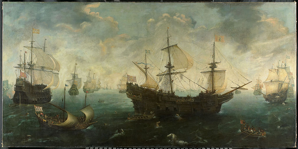 De Spaanse Armada voor de Engelse kust, circa 1620 - 1625