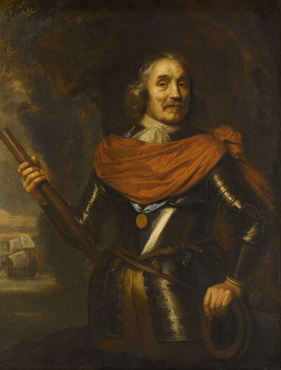 Maerten Harpertsz Tromp (1597-1653). Luitenant-admiraal, Jan Lievens, 1640 - 1653