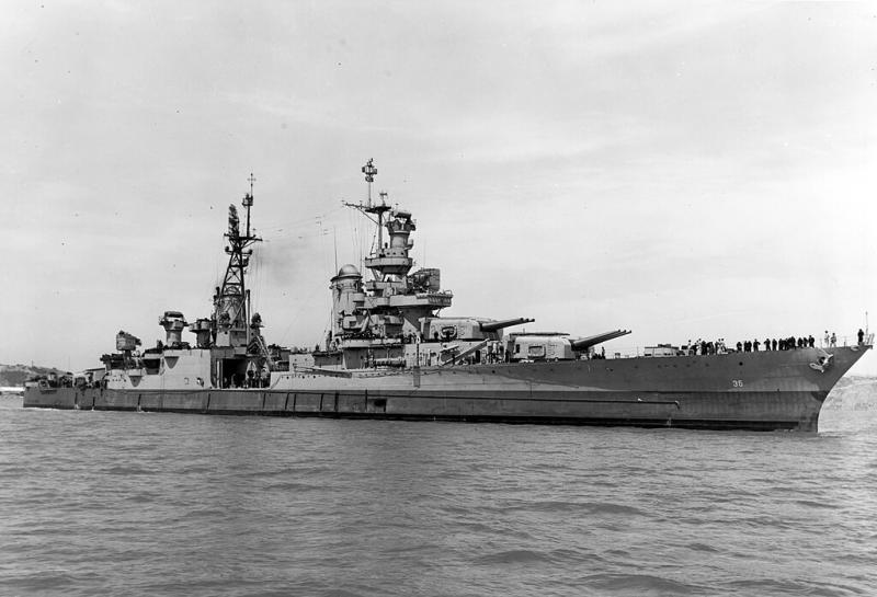 USSIndianapolisCA-35offtheMareIslandNavalShipyardon10July194519-N-86911